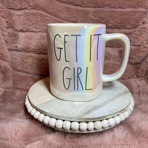 Rae Dunn get it girl iridescent mug